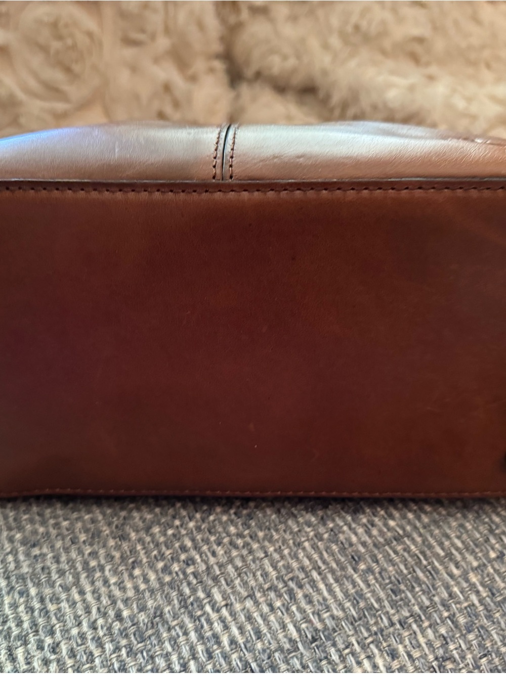 Patricia Nash Argenta/Chestnut/Brown Leather Satchel/Tote Bag - Picture 9 of 10